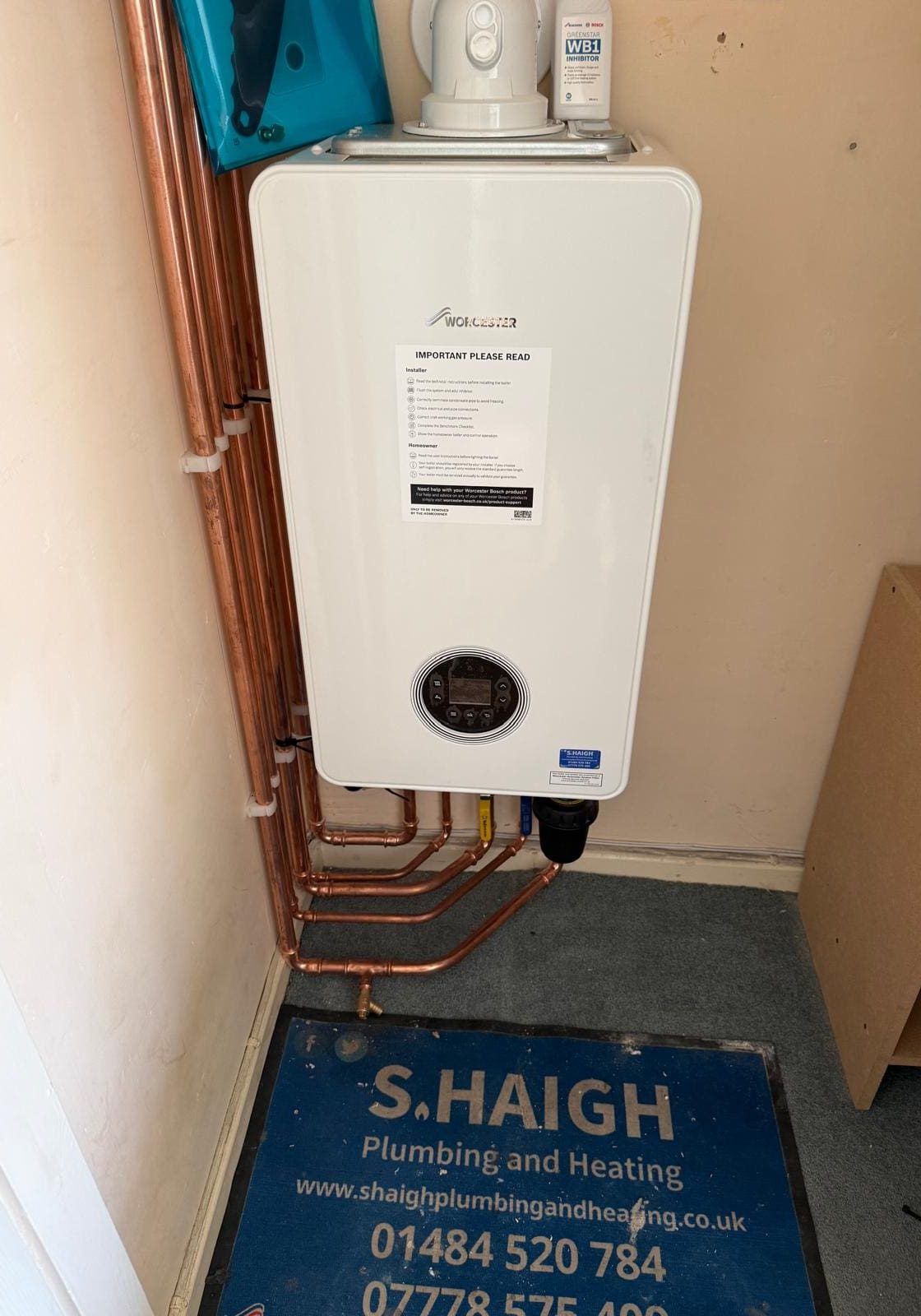 Worchester Bosh 4000 Boiler Install2